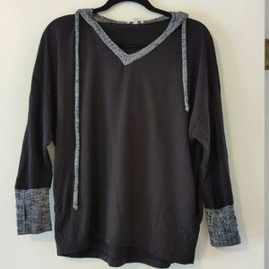 White birch black and grey hoodie with front pockets